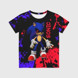 Детская футболка 3D Соник екзе Sonic exe