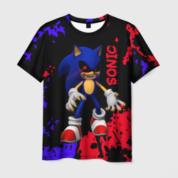 Мужская футболка 3D Соник екзе Sonic exe
