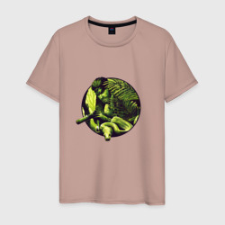 Снейк в джунглях – Мужская футболка хлопок с принтом купить со скидкой в -20%