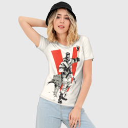 Женская футболка 3D Slim Биг Босс с волком - фото 2