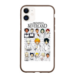 Чехол для iPhone 11 матовый Обещанный Неверленд персонажи 