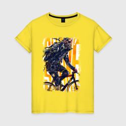 Женская футболка хлопок Биг Босс на велосипеде