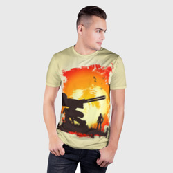 Мужская футболка 3D Slim Снейк и Метал Гир - фото 2