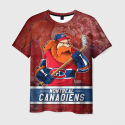 Мужская футболка 3D Монреаль Канадиенс, Montreal Canadiens Маскот