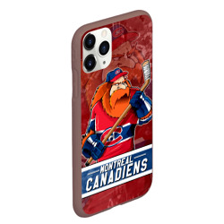 Чехол для iPhone 11 Pro Max матовый Монреаль Канадиенс, Montreal Canadiens Маскот - фото 2