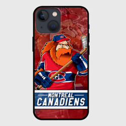 Чехол для iPhone 13 mini Монреаль Канадиенс, Montreal Canadiens Маскот