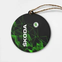 Деревянная игрушка круг Шкода, Skoda, Геометрия