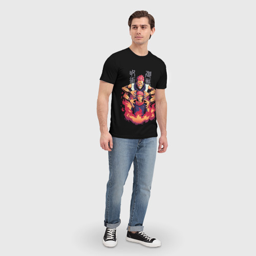 Мужская футболка 3D Итадори марионетка, цвет 3D печать - фото 5