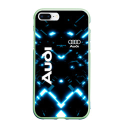 Чехол для iPhone 7Plus/8 Plus матовый Audi Neon