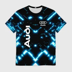 Мужская футболка 3D Audi Neon