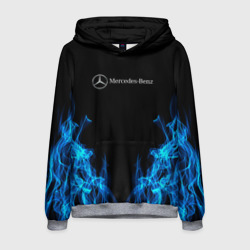 Мужская толстовка 3D Mercedes-Benz Fire