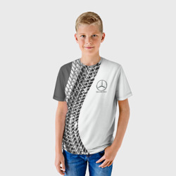Детская футболка 3D Mercedes-Benz дрифт - фото 2