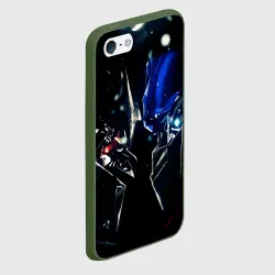 Чехол для iPhone 5/5S матовый Тансформеры Оптимус и Мегатрон 2022 - фото 2