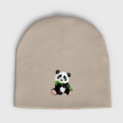 Детская шапка демисезонная Забавный медвежонок Панда