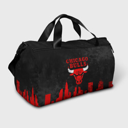 Сумка спортивная 3D Chicago Bulls, Чикаго Буллз Город