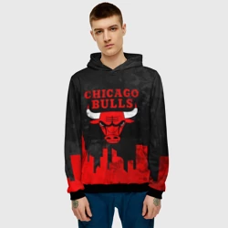 Мужская толстовка 3D Chicago Bulls, Чикаго Буллз Город - фото 2
