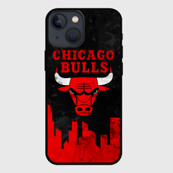 Чехол для iPhone 13 mini Chicago Bulls, Чикаго Буллз Город