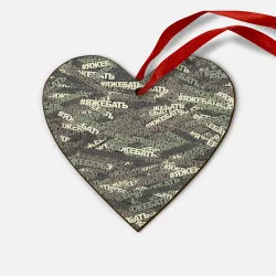 Деревянная игрушка Сердце Камуфляж яжебать