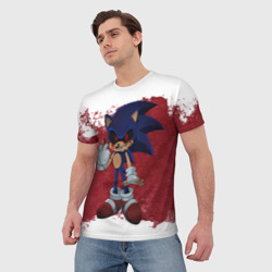 Мужская футболка 3D Sonic Exe! - фото 2