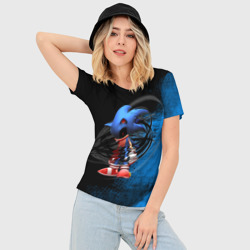 Женская футболка 3D Slim Тёмная энергия! - фото 2