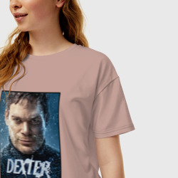 Женская футболка хлопок Oversize Dexter New Blood Декстер Новая Кровь - фото 2