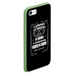 Чехол для iPhone 5/5S матовый Самому лучшему папе - Jack daniels style - фото 2