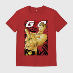 Мужская футболка хлопок Onizuka fuck pow