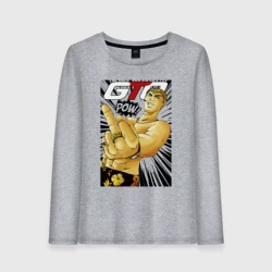 Женский лонгслив хлопок Onizuka fuck pow