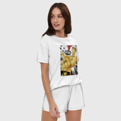 Женская пижама с шортиками хлопок Onizuka fuck pow - фото 2