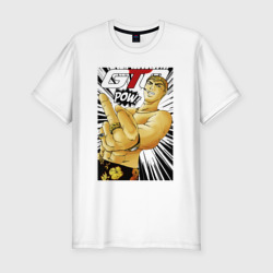Мужская футболка хлопок Slim Onizuka fuck pow