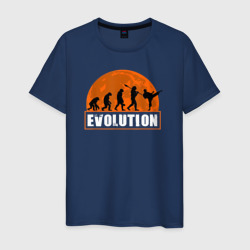 Карате эволюция – Мужская футболка хлопок с принтом купить со скидкой в -20%