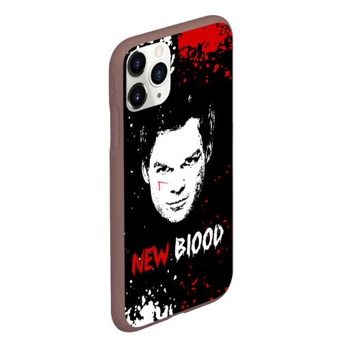 Чехол для iPhone 11 Pro Max матовый с принтом Декстер Новая Кровь / Dexter New Blood, вид сбоку #3