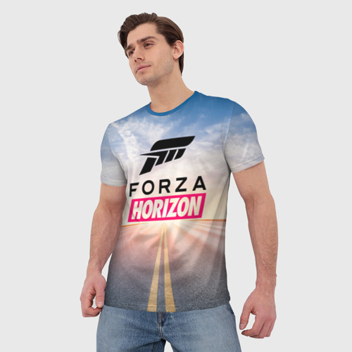 Мужская футболка 3D Forza Horizon 5 Форза Хорайзен, цвет 3D печать - фото 3