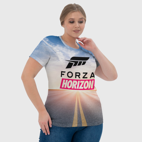 Женская футболка 3D Forza Horizon 5 Форза Хорайзен, цвет 3D печать - фото 6