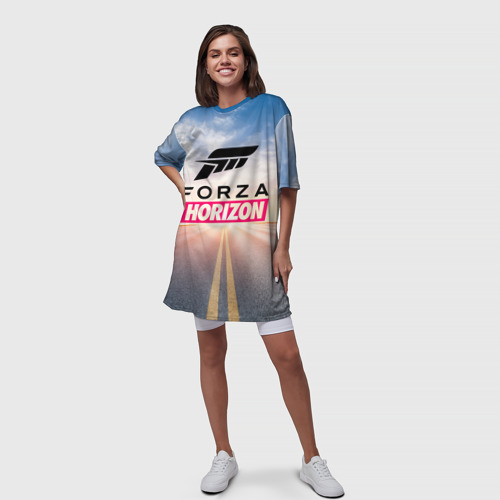 Платье-футболка 3D Forza Horizon 5 Форза Хорайзен, цвет 3D печать - фото 5