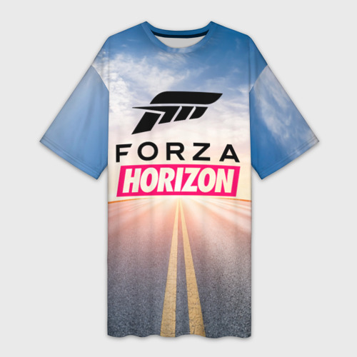 Платье-футболка 3D Forza Horizon 5 Форза Хорайзен, цвет 3D печать
