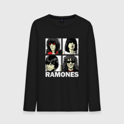 Мужской лонгслив хлопок Ramones, Рамонес Портреты