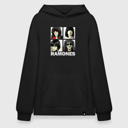 Худи SuperOversize хлопок Ramones, Рамонес Портреты