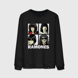 Мужской свитшот хлопок Ramones, Рамонес Портреты