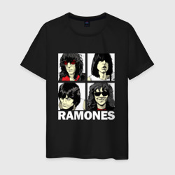Мужская футболка хлопок Ramones, Рамонес Портреты
