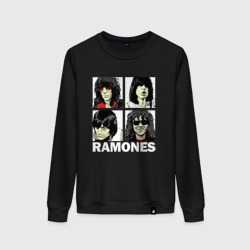 Женский свитшот хлопок Ramones, Рамонес Портреты