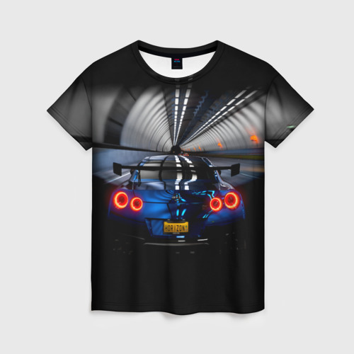 Женская футболка 3D Форза Хорайзен Гонки Forza GTR Nissan, цвет 3D печать