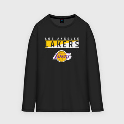 Женский лонгслив oversize хлопок LA Lakers NBA Лейкерс НБА