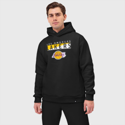 Мужской костюм oversize хлопок LA Lakers NBA Лейкерс НБА - фото 2