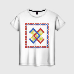 Женская футболка 3D Славянский Обережный Символ Брачник