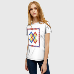 Женская футболка 3D Славянский Обережный Символ Брачник - фото 2