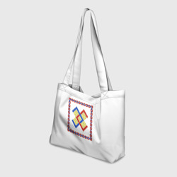 Пляжная сумка 3D Славянский Обережный Символ Брачник - фото 2