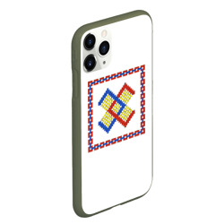 Чехол для iPhone 11 Pro Max матовый Славянский Обережный Символ (Брачник) - фото 2
