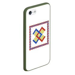 Чехол для iPhone 5/5S матовый Славянский Обережный Символ Брачник - фото 2