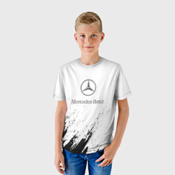Детская футболка 3D [Mercedes-Benz] - White texture - фото 2